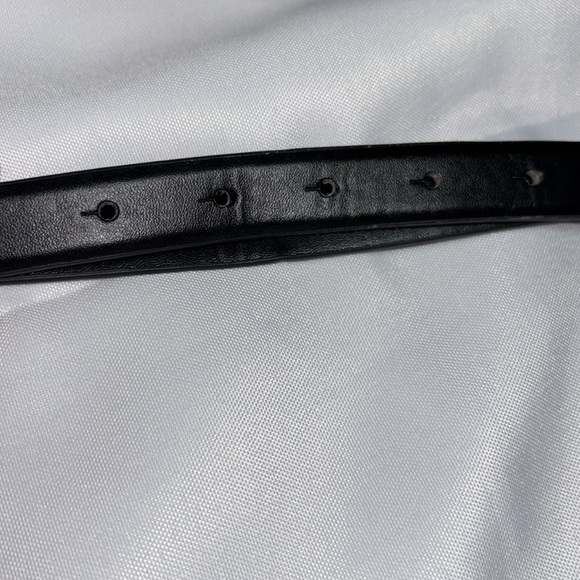 Karl Lagerfeld Women’s Black Leather Belt Size 2 - Picture 8 of 9